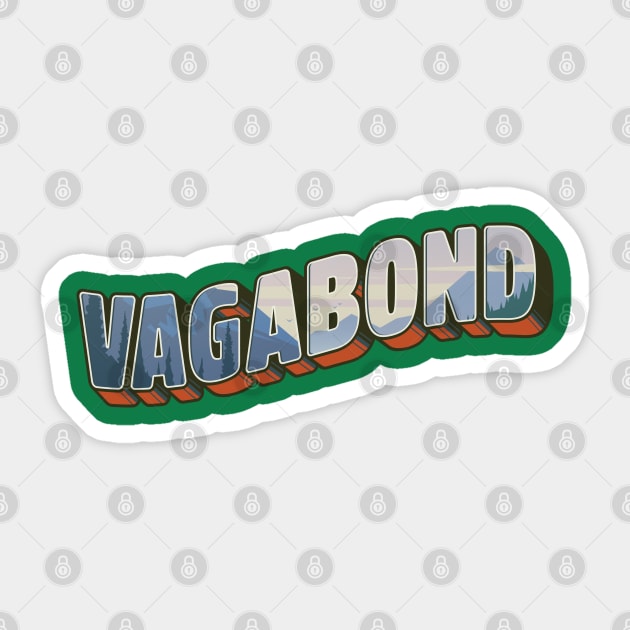 Vagabond Sticker by Javio